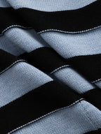 Wool Blend Halter Stripe Knit Top