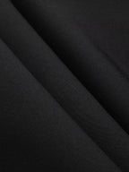 Faux Leather Waistband Wide-Leg Pants with Belt