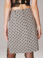 Polka Dot A-Line Mini Skirt