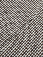 Houndstooth Tweed Belted Midi Skirt