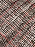High-Waist Plaid Tweed Shorts