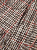 High-Waist Plaid Tweed Shorts