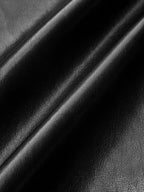 Asymmetric Waistband Faux Leather Pants