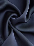 Satin Draped Mock Neck Blouse