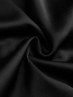 Long Sleeve Lapel Wrap Oversized Satin Shirt