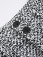 Wool Blend Double Waistband Tweed Pants