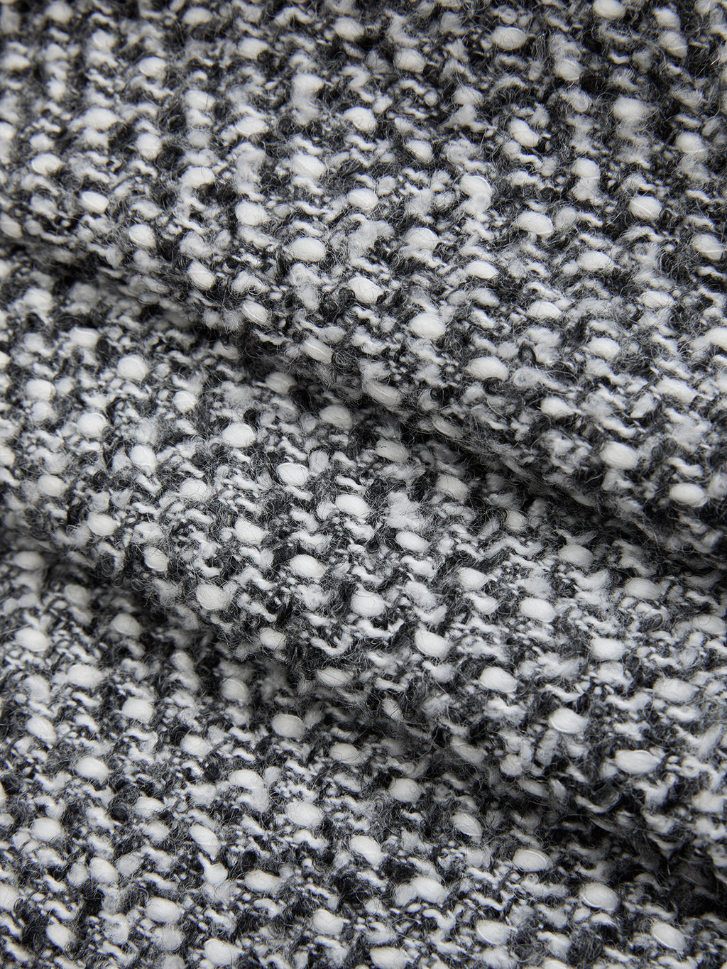 Wool Blend Double Waistband Tweed Pants
