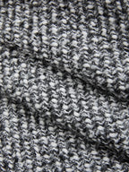 Wool Blend Double Waistband Tweed Pants
