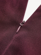 Belted V-Neck Satin Jumpsuit