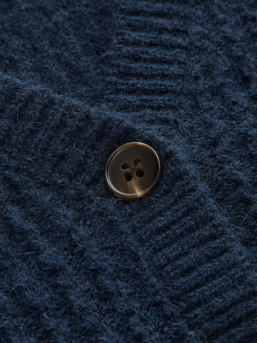 Striped Shirt Panel Button-Front Cardigan