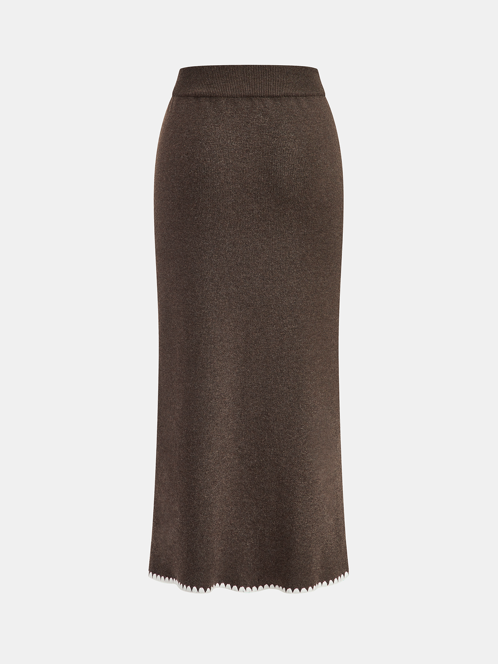 Wool-Blend Tie-Neck Knit Co-ord Set
