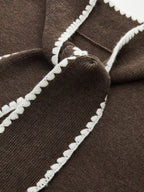 Wool-Blend Tie-Neck Knit Co-ord Set