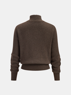 Wool-Blend Tie-Neck Knit Co-ord Set