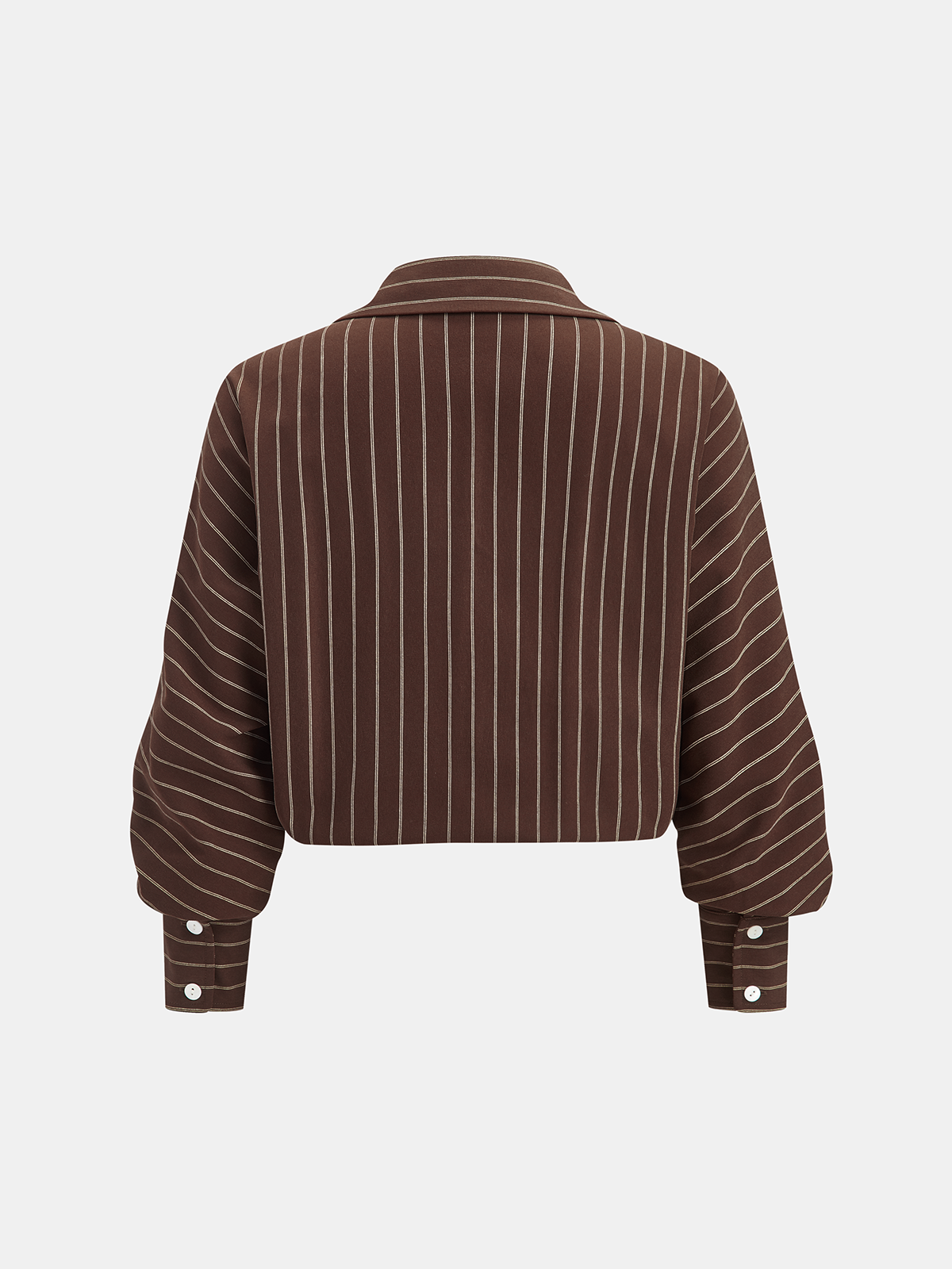 Loose Striped Knot Front Blouse