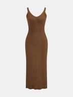 Cable-Knit Sweater & Cami Knit Dress Two-Piece Set