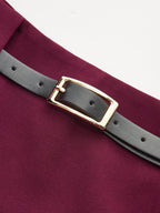 Belted Mini Skirt