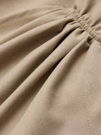 Asymmetric Ruched Mini Skirt