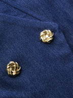 Double-Breasted Sleeveless Blazer Vest