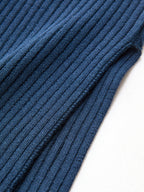 Ribbed Knit One-Shoulder Asymmetrical Top