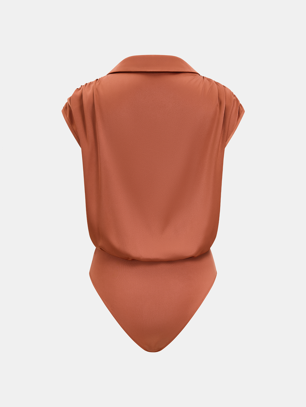 Collared Cap Sleeve Wrap Bodysuit