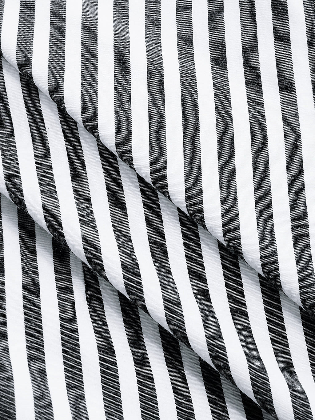 Knot-Waist Striped Cotton-Blend Shirt