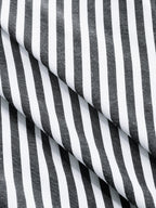 Knot-Waist Striped Cotton-Blend Shirt