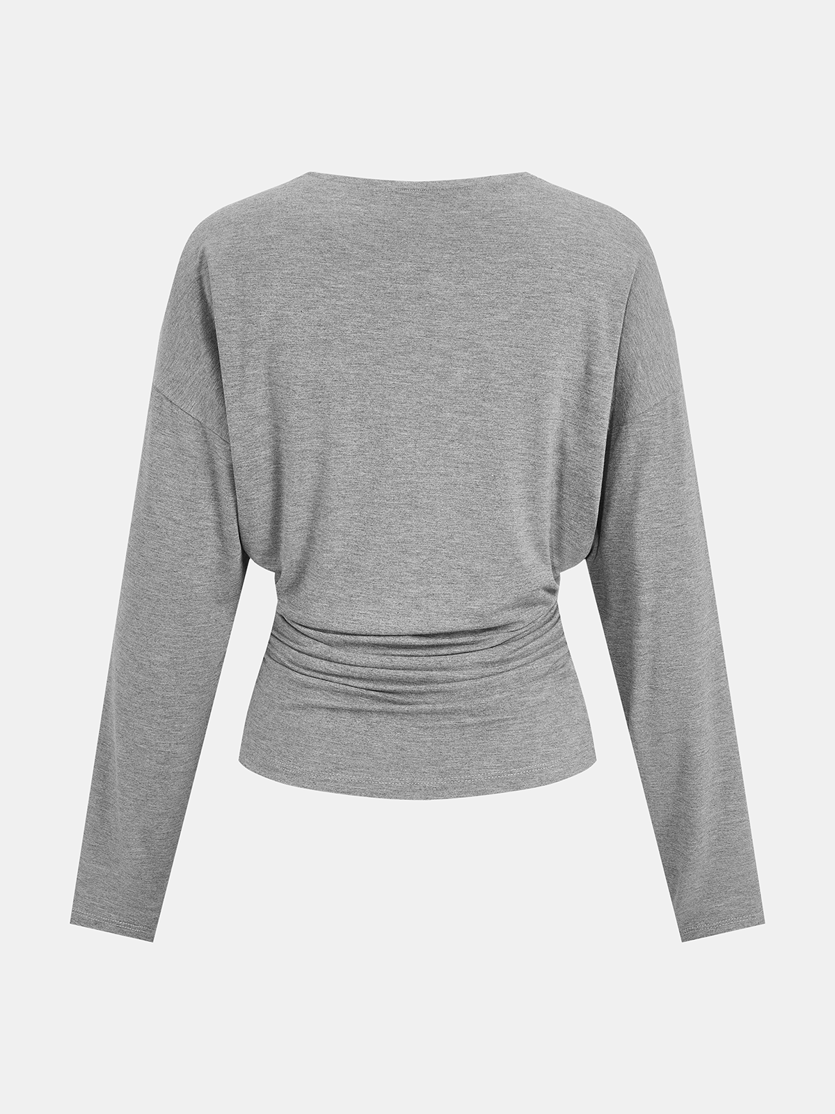 Ruched Long-Sleeve Top