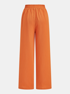 Knot-Front Shirt & Wide-Leg Pants Set