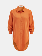 Knot-Front Shirt & Wide-Leg Pants Set