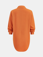 Knot-Front Shirt & Wide-Leg Pants Set