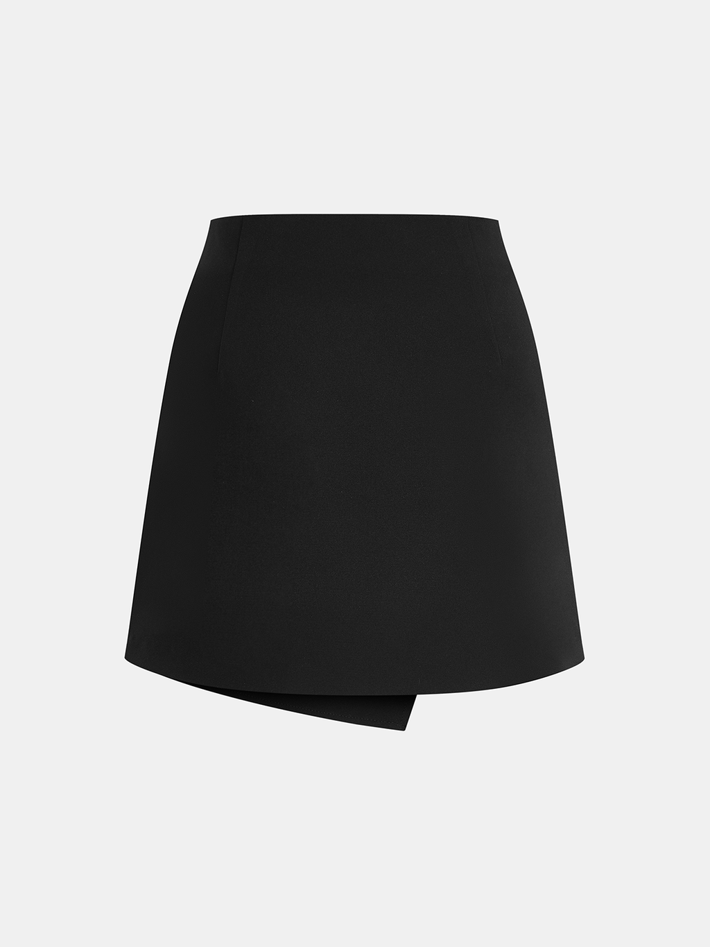 Rhinestone Bow Detail Asymmetrical Mini Skirt