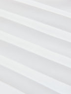 Semi-Sheer Tie-Neck Pleated Blouse