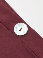 Asymmetrical Off-Shoulder Button Detail Top