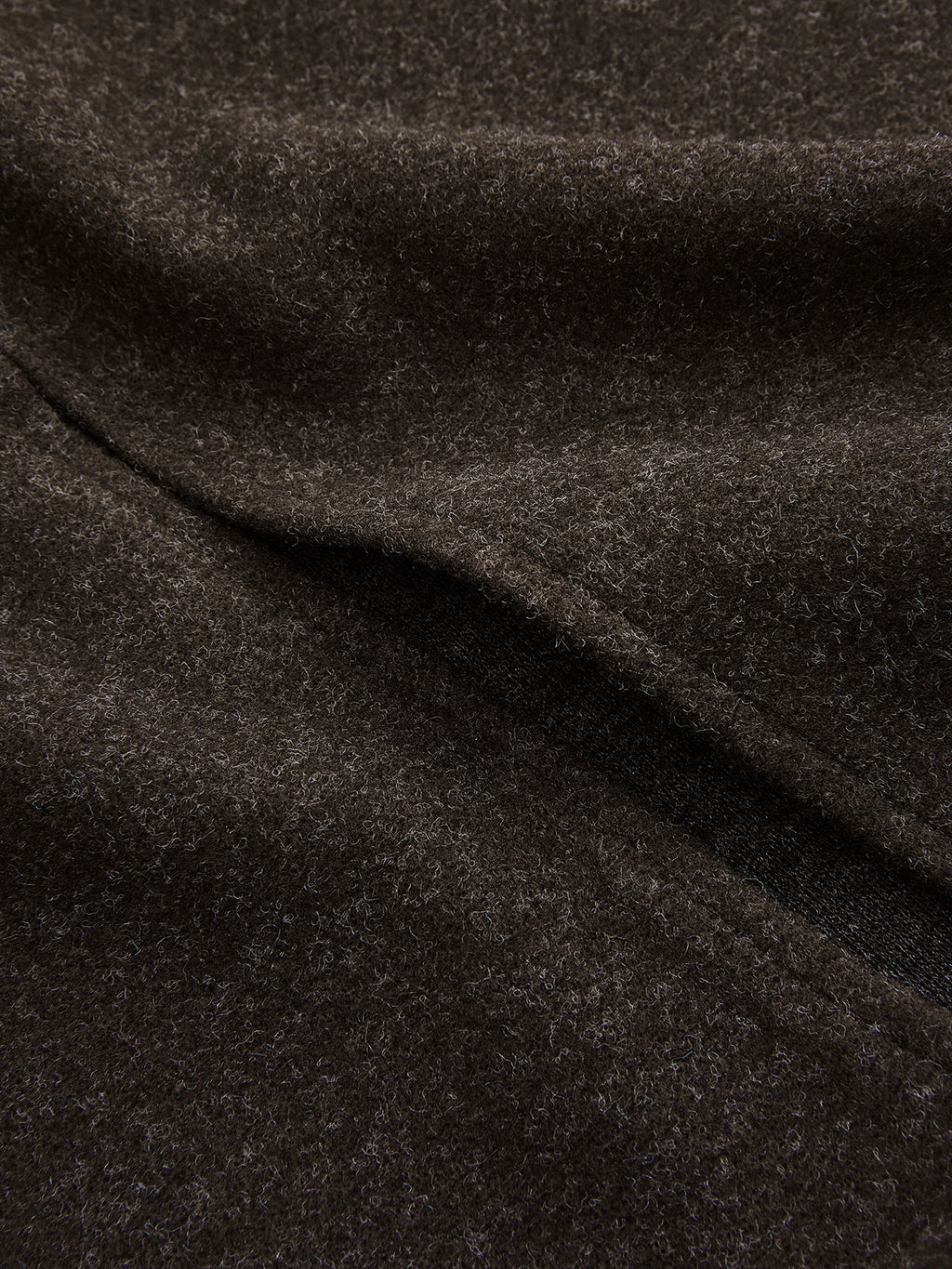 Faux Cashmere Belted Slit Pencil Skirt