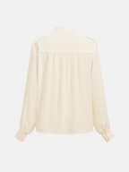 Utility Knot-Front Blouse
