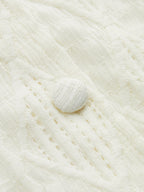 Cable Knit Button-Down Tank Top