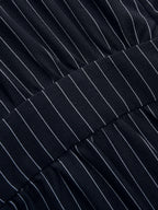 Striped Tie Waist Wide Leg Jumpsuit