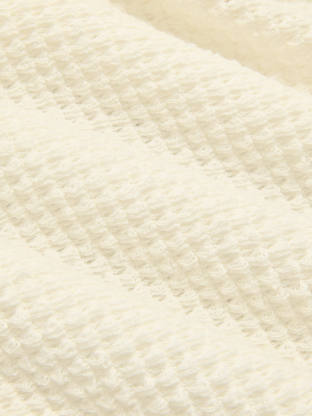 Waffle Knit V-Neck Twist Front Crop Top
