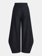 Asymmetric Wrap Wide Leg Pants