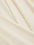 Wool-Blend Wrap Cinched Waist Top
