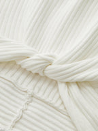 Ribbed Knotted Sweater Vest