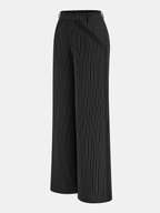 Pinstripe Halter Top & Wide Leg Pants Set