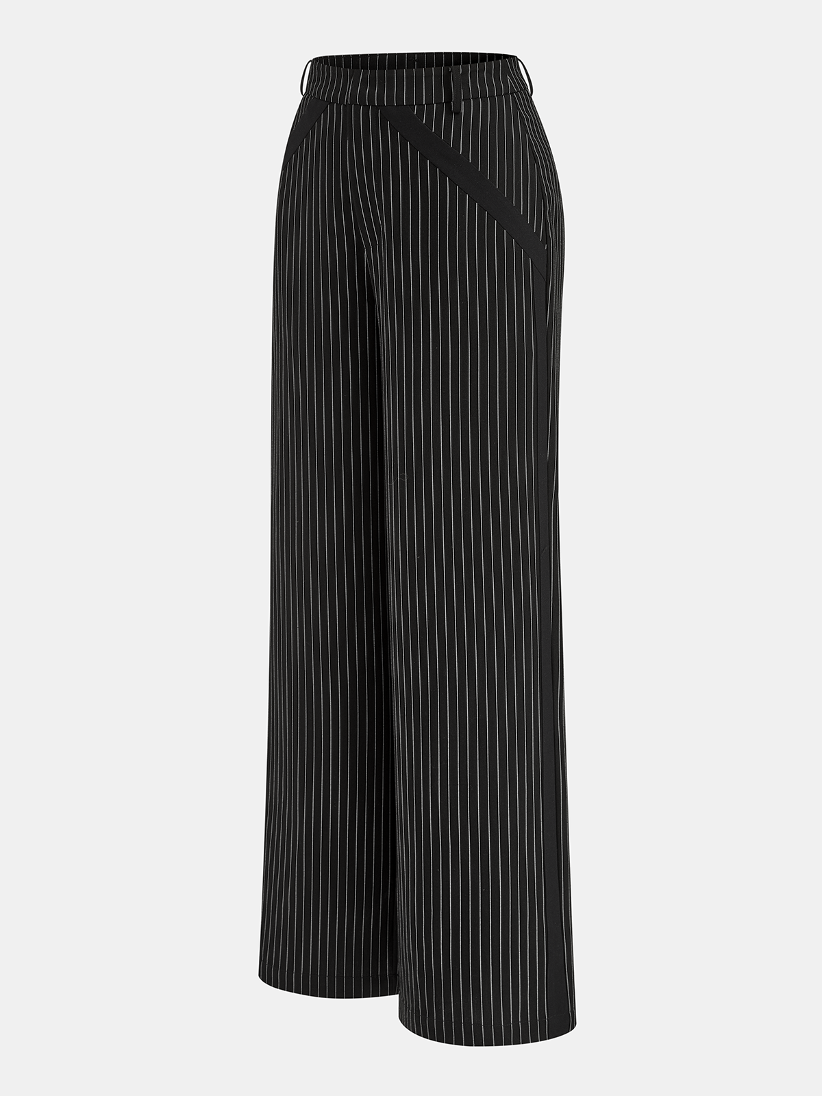 Pinstripe Halter Top & Wide Leg Pants Set