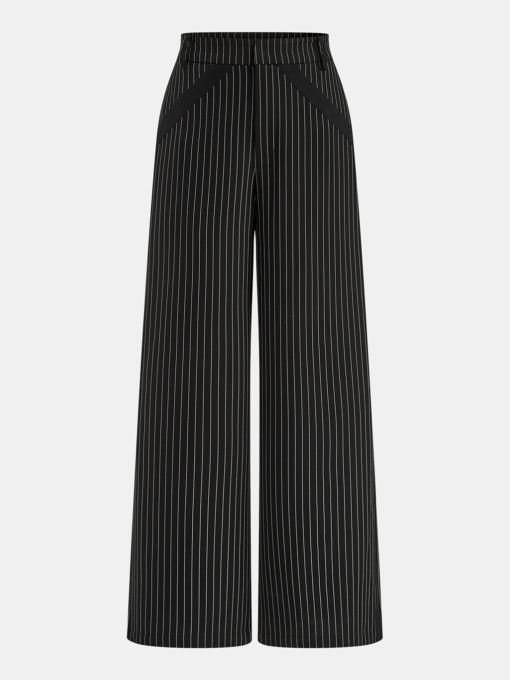 Pinstripe Halter Top & Wide Leg Pants Set