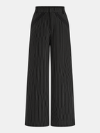 Pinstripe Halter Top & Wide Leg Pants Set