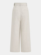 Cotton Linen Knotted Shirt & Belted Pants Set