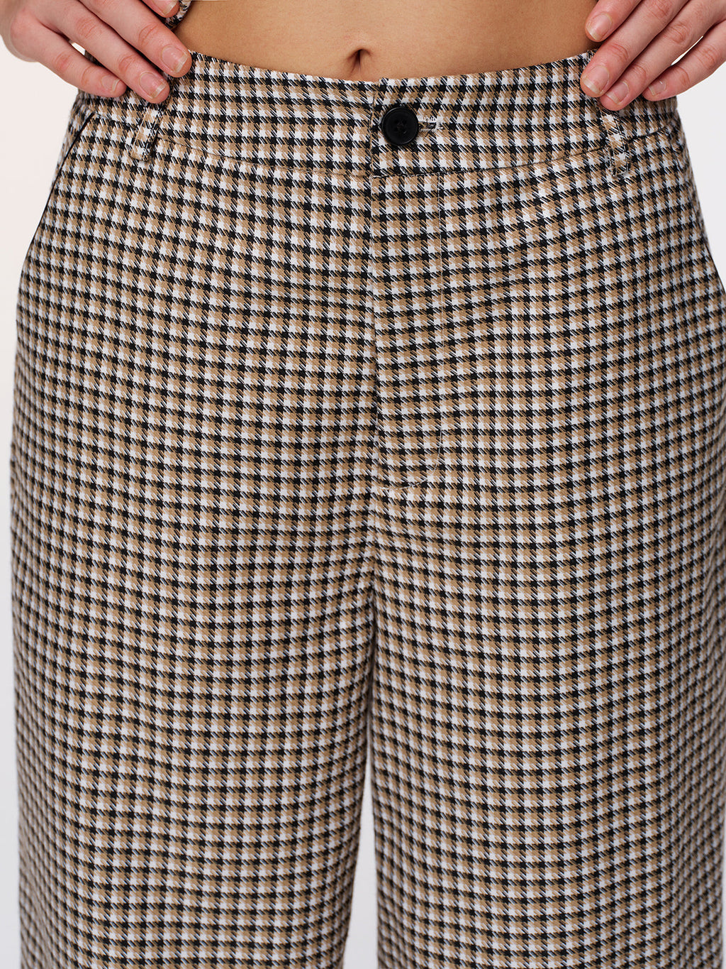 Plaid Vest & Wide Leg Pants Set