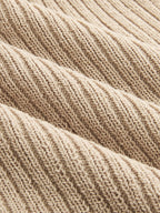 One Shoulder Ribbed Knit Tank Top
