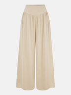 Sleeveless Tie-Waist Top & Wide-Leg Pants Set