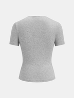 Ruched Fitted Short Sleeve Top